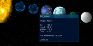 Systemansicht ohne Kriegsnebel